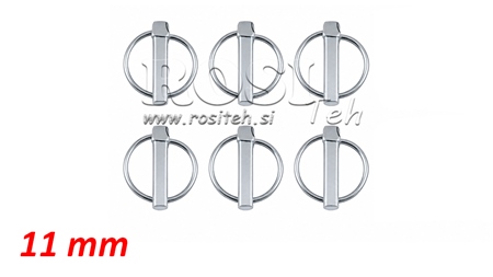 LÅSESPLIT MED RING 11 MM (6 STK)