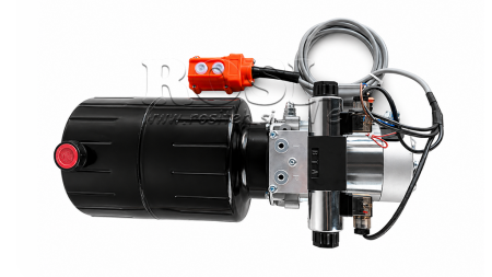 MINI HYDRAULISK POWER-PACK 12V DC - 1.6kW = 2.1cc - 8 lit - bidirektionel enhed (metal)