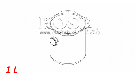 METAL TANK ROLL PP 1 LITER