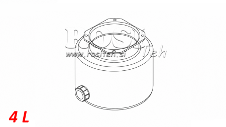 METAL TANK ROLL PP 4 LITER HORIZONTAL-VERTIKAL