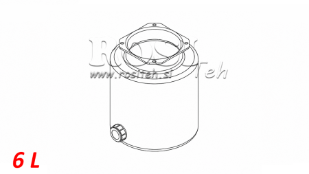 METAL TANK ROLL PP 6 LITER HORIZONTAL-VERTIKAL