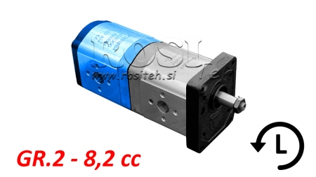 HYDRAULISK PUMPE 20A8,2X066 BAG. GR.2 8.2 CC VENSTRE