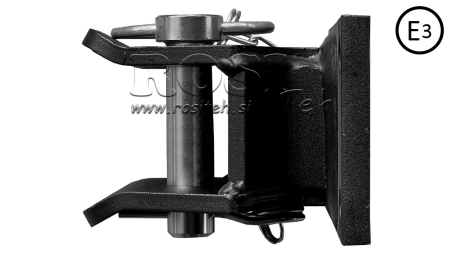 HOMOLOGERET MONTERINGSHÆNGSEL SEMICIRKULÆR FAST DGM-806-B