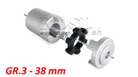 GUMMIKOBLINGSINDSATS ND17 (5.5-9KW)  38MM/GR3
