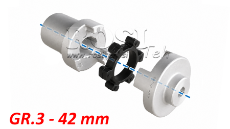 GUMMIKOBLINGSINDSATS ND43C (11-15KW)  42MM/GR3