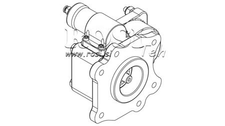 UDGANG FOR HYDRAULISK PUMPE - MERCEDES ATEGO-2 - 6 HULER