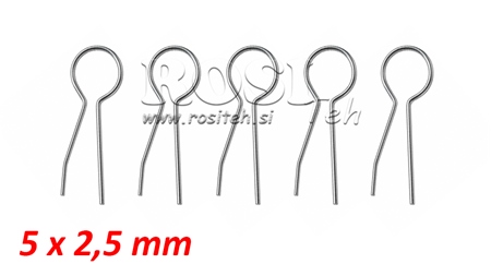 SÆT AF SIKKERHEDSCLIPS 5X2.5 (5STK)