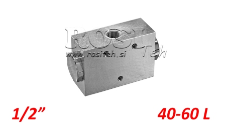 HYDRAULISK DISTRIBUTIONSVENTIL FLOW V1026 DFL 40-60 LIT - 3/8 - 250 BAR (MAX.300 BAR) METAL