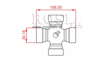 KRYDS F-30,18X106,30 TIL ECO KARDANAKSEL 970mm 70-110HP MED FRIKTIONSKOBLING