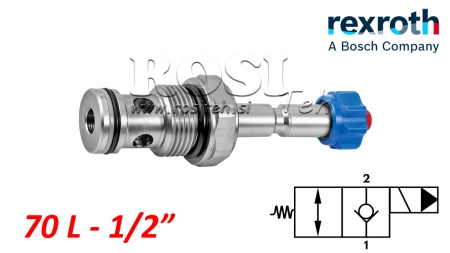 HYD. LUKKET ELEKTROMAGNETISK KONTROLLER TIL 2-VEGT VALVLE REXROTH 1/2 70-LIT