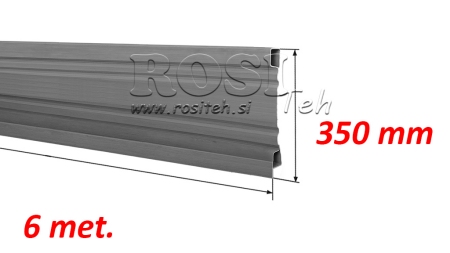 SIDE TIL DUMP TRAILER 6 MET. - HØJDE 350 mm