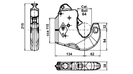 FANGKROG TIL LIFTARM KAT.3 WALTERSCHEID