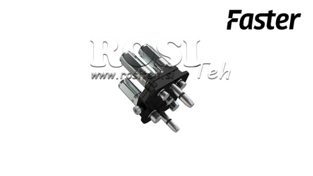 MULTI-FASTER KOBLING 3-VEJS BSP 1/4 MOBIL DEL