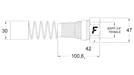 HUN HURTIGKOBLING TIL MULTI-FASTER 3/4 FAST DEL