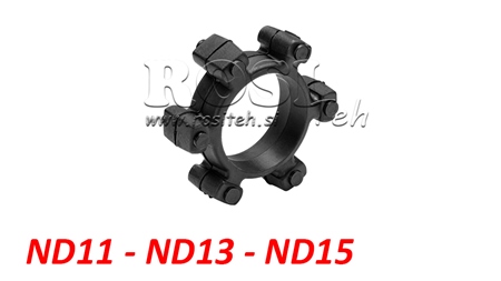 STJERNEKOBLING TIL GUMMIINDSATS ND11-ND13-ND15 (55mm)