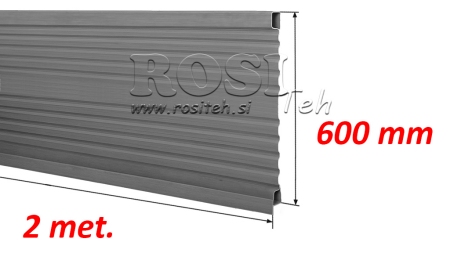 TRAILER SIDE PANEL 2 MET. - HØJDE 600 MM