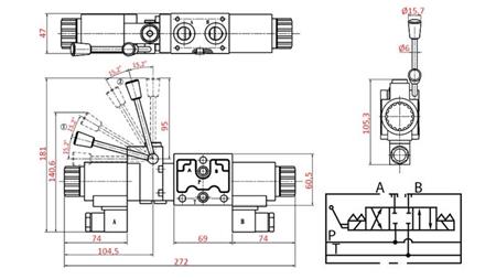 HYDRAULISK MANUEL OG ELEKTROMAGNETISK VENTIL YEAT-SAMMENSÆTNING 12V N1