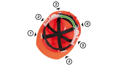 BESKYTTENDE HJELM YUKON MED VISIR OG ØRE BESKYTTELSE