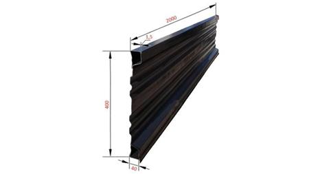 SIDE PANEL TIL TIPPER TRAILER 2 MET. - HØJDE 400 mm