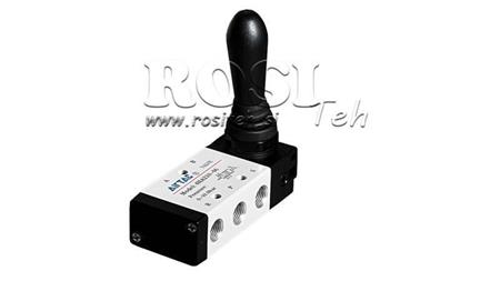 PNEUMATISK MANUEL VENTIL 5/3 3/8 PRT-1053-CRR MANUEL RETUR