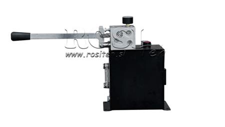 HYDRAULISK RVBR AUTOMATISK VENTIL TIL FJEDER CYLINDER MED RESERVOIR OG NØDHAANDTAG