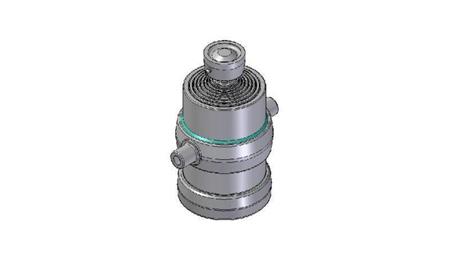 8019S -TELESCOPISK CYLINDER STANDARD/BALL 8 TRIN REJSE 1750 DIAMETER 215