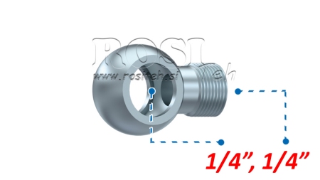 HYDRAULISK ØJEFORBINDELSE 1/4-1/4