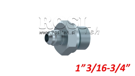 HYDRAULISK REDUCER 1 3/16 JIC74°-3/4 GAS