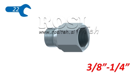 HIDRAVLIČNI ADAPTER MOŠKI - ŽENSKI 3/8 - 1/4