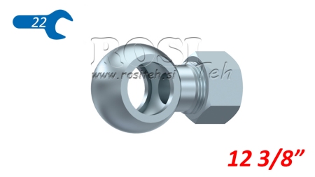 METALSLANGE BANJO 3/8 MED NUT