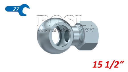 METALSLANGE BANJO 1/2 MED NUT