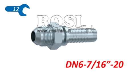 HIDRAVLIČNI PRIKLJUČEK AGJ JIC74° MOŠKI DN6-7/16”-20