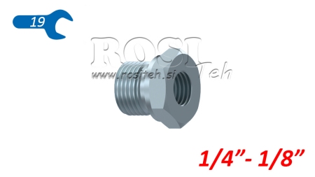 HYDRAULISK ADAPTER HAN-HUN 1/4-1/8