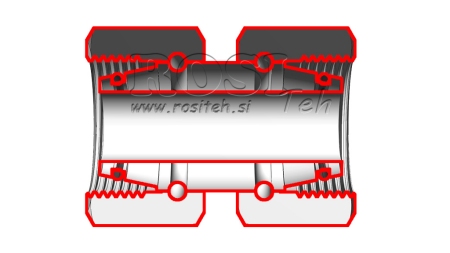 HIDRAVLIČNI DVOVIJAČNIK DVOJNA VRTLJIVA MATICA (10S) M18x1,5