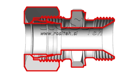 HYDRAULISK DUAL SWITCH MED MØTRIK AL12-BSP3/8