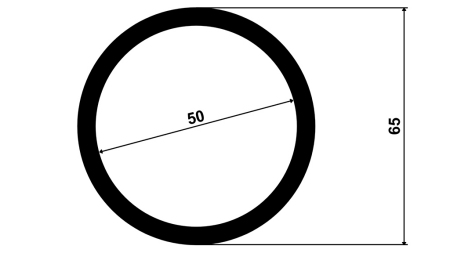 SVEJSEFLANGE 50x65x50