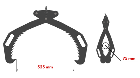 HÅND SKOVBRUGS GRIBER HD50 (500MM) - GALVANISERET