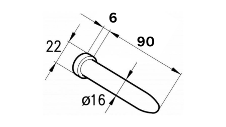 Φ16 BOLT TIL ROMA-HÆNGSEL