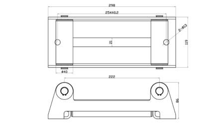 12 V ELEKTRISK SPIL RS-12000 - 5440 kg - SYNTETISK REB - ECO