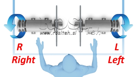 OSOVINA ZA CIRKULAR LITOŽELEZNA 300mm (LEVI NAVOJ)