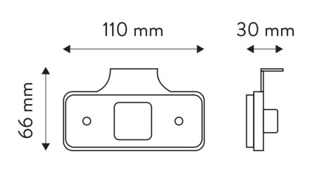 LED MARKERINGSLYS HVID 12V