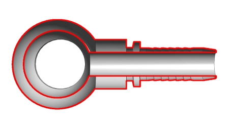 HYDRAULISK FORBINDELSE RNM ØJE DN6-M10X1