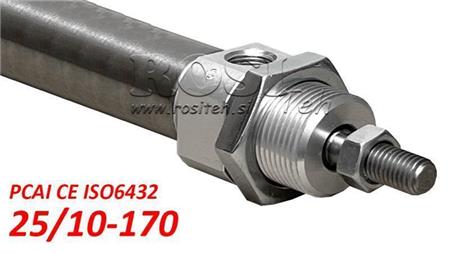 PNEUMATISK CYLINDER PCAI 25/10-170 CE ISO6432