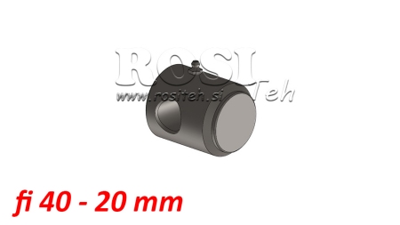 LØSE BUNDE FOR PÅSVEJSNING FI40 MED HUL 20MM
