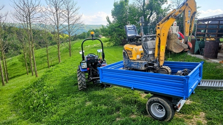 SIDE TIL DUMP TRAILER 6 MET. - HØJDE 350 mm