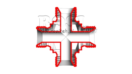 HYDRAULISK T COM BSP HAN KRYDS 3/8