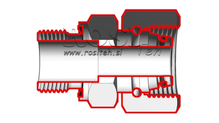 HYDRAULISK DVO-VIJAČNIK UVOJNI VIJAČNI SPOJ AOVR ED BSP3/8 - M18X1,5