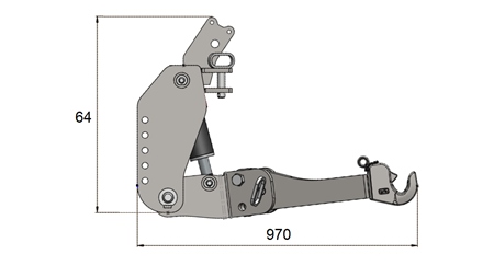 UNIVERSAL FRONTLIFT CAT. 3 FOR TRAKTOREN 2500 KG