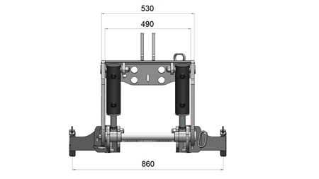 UNIVERSAL FRONTLIFT CAT. 3 FOR TRAKTOREN 2500 KG