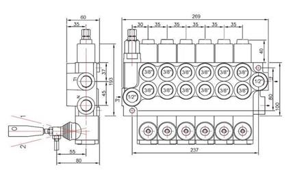 HYDRAULISK VENTIL 6xP40